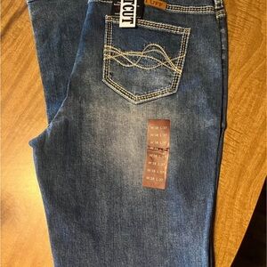 Cowgirl Tuff Women’s Boot Cut Jeans in Medium Blue Wash